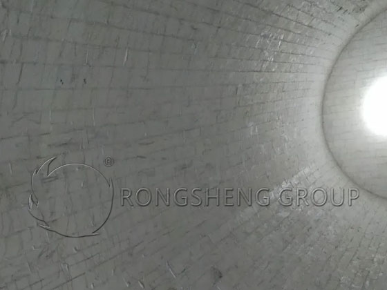 The Ball Mill Installed with Alumina Lining Bricks