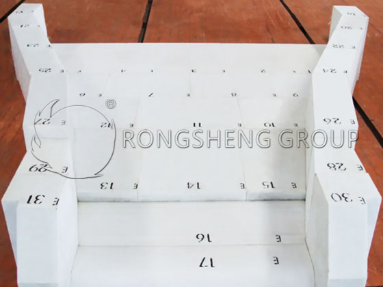 Fused Cast α-β Alumina Bricks